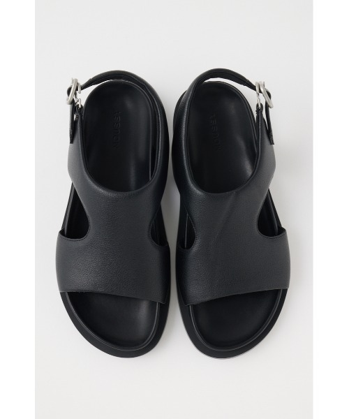MOUSSY（マウジー）の「CUT OUT SANDAL（サンダル・レディース・アイボリー/ブラック・SMALL/MEDIUM/LARGE）」の4枚目の写真