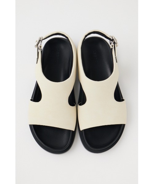 MOUSSY（マウジー）の「CUT OUT SANDAL（サンダル・レディース・アイボリー/ブラック・SMALL/MEDIUM/LARGE）」の12枚目の写真