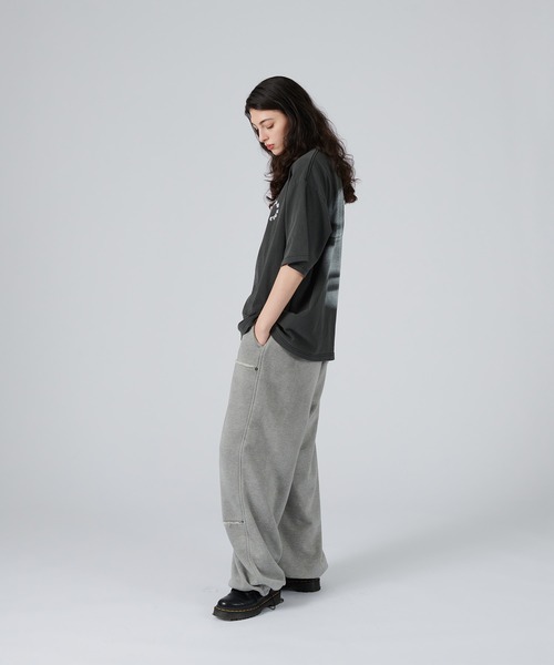 WISH FOR EVER(ウィッシュフォーエバー)の「PIGMENT SPRAY DESIGN BACK PRINT T/ピグメントスプレーデザインバックプリントT(Tシャツ/カットソー・メンズ・ブラウン/オフホワイト/チャコール・LARGE/MEDIUM)」の21枚目の写真
