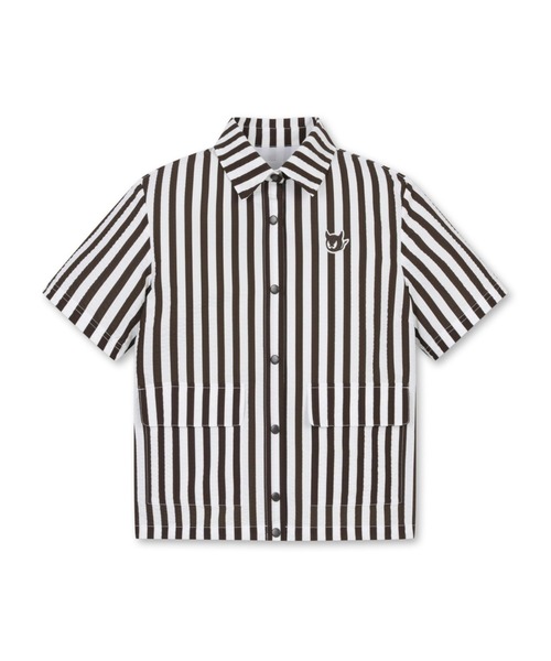 WAAC シアサッカー半袖ブラウス 美品 セール】WOMEN'S シアサッカー半袖ブラウス（シャツ/ブラウス）｜WAAC