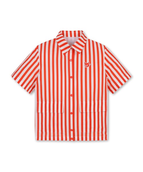 WAAC シアサッカー半袖ブラウス 美品 セール】WOMEN'S シアサッカー半袖ブラウス(シャツ/ブラウス