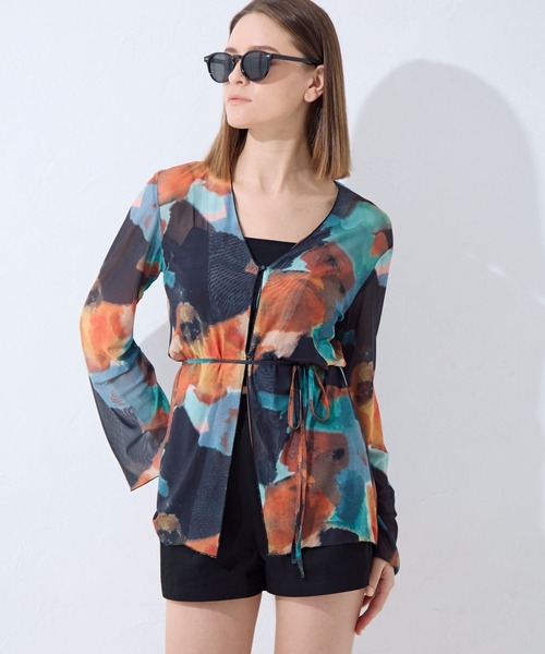 FOREVER 21(フォーエバー トゥエンティーワン)の「【2024SS】フロントリボン柄シャツ(シャツ/ブラウス・レディース・オレンジ/ブラック・FREE)」の20枚目の写真