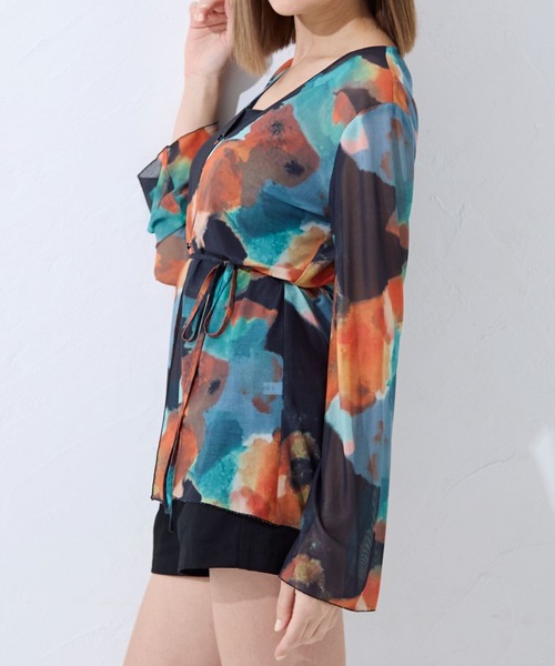 FOREVER 21(フォーエバー トゥエンティーワン)の「【2024SS】フロントリボン柄シャツ(シャツ/ブラウス・レディース・オレンジ/ブラック・FREE)」の22枚目の写真