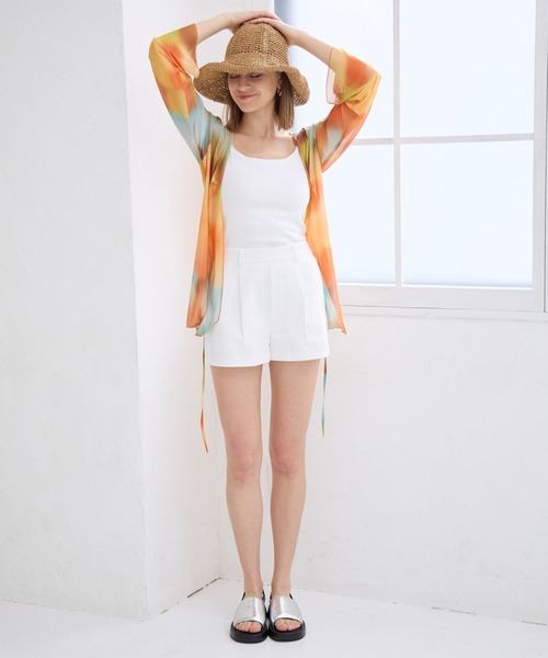 FOREVER 21(フォーエバー トゥエンティーワン)の「【2024SS】フロントリボン柄シャツ(シャツ/ブラウス・レディース・オレンジ/ブラック・FREE)」の12枚目の写真