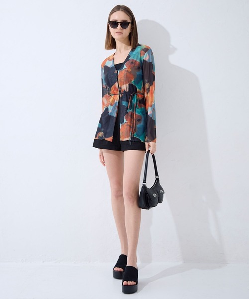 FOREVER 21(フォーエバー トゥエンティーワン)の「【2024SS】フロントリボン柄シャツ(シャツ/ブラウス・レディース・オレンジ/ブラック・FREE)」の15枚目の写真