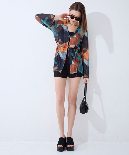 FOREVER 21(フォーエバー トゥエンティーワン)の「【2024SS】フロントリボン柄シャツ(シャツ/ブラウス・レディース・オレンジ/ブラック・FREE)」の16枚目の写真