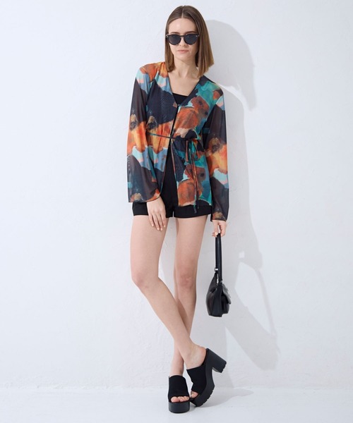 FOREVER 21(フォーエバー トゥエンティーワン)の「【2024SS】フロントリボン柄シャツ(シャツ/ブラウス・レディース・オレンジ/ブラック・FREE)」の17枚目の写真