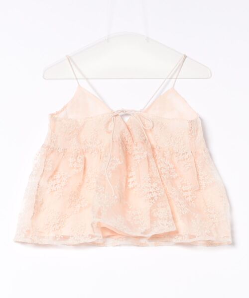 flower(フラワー)の「シアーフラワービスチェ(キャミソール・レディース・アイボリー/コーラル・FREE)」の3枚目の写真