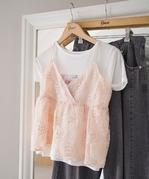 flower | シアーフラワービスチェ(キャミソール)