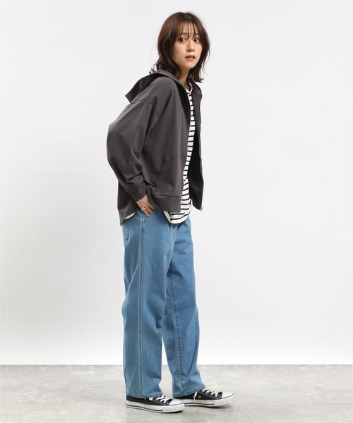 GLOBAL WORK Smile Seed Store(グローバルワーク スマイルシードストア)の「UVドライジップパーカー/112811(パーカー・レディース・グレイッシュベージュ/チャコール/ブラック/サックスブルー・MEDIUM/SMALL/X-LARGE/LARGE)」の22枚目の写真