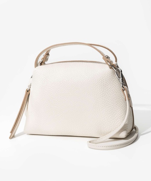 GIANNI CHIARINI（ジャンニ キアリーニ）の「GIANNI CHIARINI ALIFA ジャンニ キアリーニ ハンドバッグ アリファ S（ハンドバッグ・レディース・ホワイト/ブラック/グレー/ライトグリーン/ベージュ/ブラウン系1/ブラウン系2/モスグリーン/ネイビー/オフホワイト/ベージュ系1・FREE）」の3枚目の写真