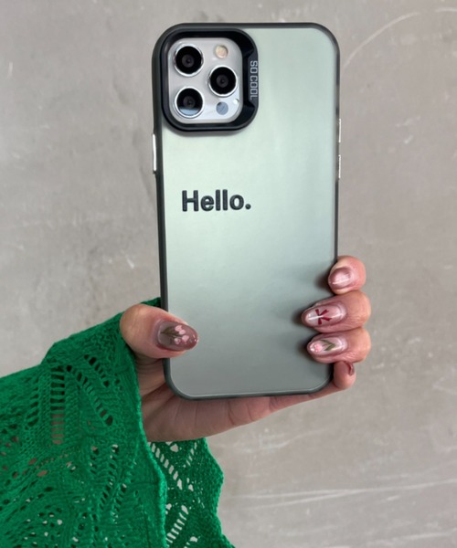 セール】Hello 英字ロゴ マット サラサラ / スマホカバー iPhoneケース