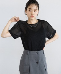 RAGEBLUE | ラメシアークルーネックTシャツ(Tシャツ/カットソー)