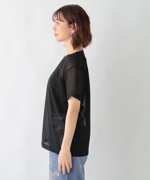 RAGEBLUE(レイジブルー)の「ラメシアークルーネックTシャツ(Tシャツ/カットソー・レディース・ブラック/グレー・FREE)」の15枚目の写真