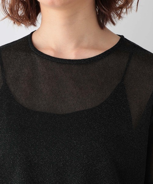 RAGEBLUE(レイジブルー)の「ラメシアークルーネックTシャツ(Tシャツ/カットソー・レディース・ブラック/グレー・FREE)」の18枚目の写真