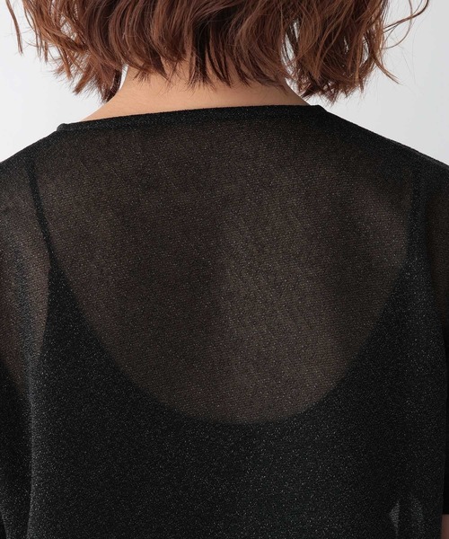 RAGEBLUE(レイジブルー)の「ラメシアークルーネックTシャツ(Tシャツ/カットソー・レディース・ブラック/グレー・FREE)」の17枚目の写真