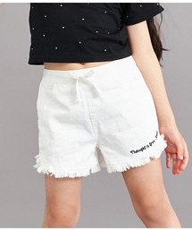 シンプルフリンジショートパンツ