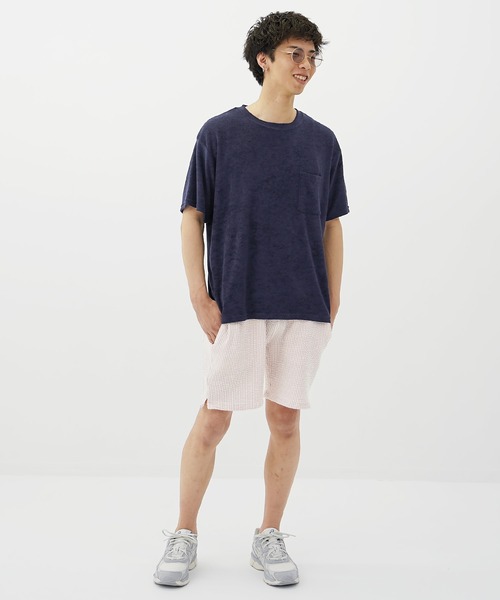 En serio TOKYO(エンソリオトーキョー)の「接触冷感パイルポケット付きTシャツ(Tシャツ/カットソー・メンズ・ベージュ/ネイビー/ピンク/ホワイト/ブラック・MEDIUM/LARGE/X-LARGE)」の13枚目の写真