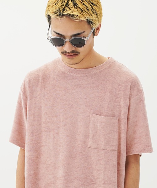 En serio TOKYO(エンソリオトーキョー)の「接触冷感パイルポケット付きTシャツ(Tシャツ/カットソー・メンズ・ベージュ/ネイビー/ピンク/ホワイト/ブラック・MEDIUM/LARGE/X-LARGE)」の14枚目の写真