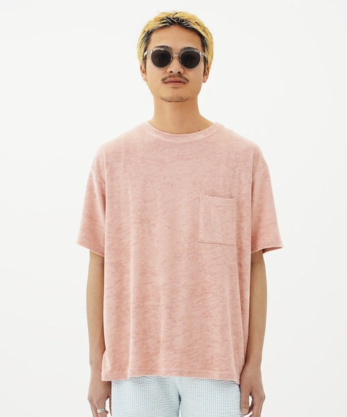 En serio TOKYO(エンソリオトーキョー)の「接触冷感パイルポケット付きTシャツ(Tシャツ/カットソー・メンズ・ベージュ/ネイビー/ピンク/ホワイト/ブラック・MEDIUM/LARGE/X-LARGE)」の16枚目の写真