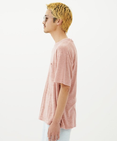 En serio TOKYO(エンソリオトーキョー)の「接触冷感パイルポケット付きTシャツ(Tシャツ/カットソー・メンズ・ベージュ/ネイビー/ピンク/ホワイト/ブラック・MEDIUM/LARGE/X-LARGE)」の17枚目の写真