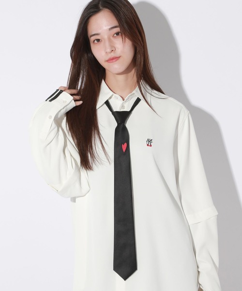 Anui（アニュイ）の「【UNISEX/あやせりんてコラボ】ハートエンブロネクタイ（ネクタイ・レディース・ブラック・FREE）」の18枚目の写真