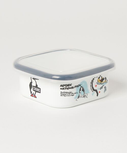 CHUMS（チャムス）の「CHUMS/チャムス Enamel Container S / エナメルコンテナＳ（キッチンツール・メンズ・ホワイト・ONE SIZE）」の2枚目の写真