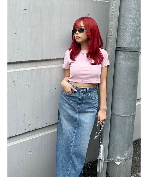 EVRIS(エヴリス)の「リメイクデザインロングデニムスカート(デニムスカート・レディース・ライトブルー/インディゴブルー・MEDIUM/SMALL)」の17枚目の写真