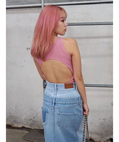 EVRIS(エヴリス)の「リメイクデザインロングデニムスカート(デニムスカート・レディース・ライトブルー/インディゴブルー・MEDIUM/SMALL)」の21枚目の写真