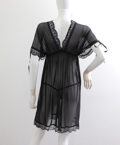 Miniministore(ミニミニストア)の「コスプレ セクシー シアーチュール(ルームウェア/パジャマ・レディース・ワインレッド/ピンクベージュ/パープル/コーラルピンク/ブラック/ホワイト・FREE)」の22枚目の写真