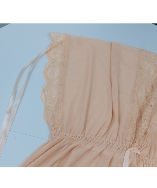Miniministore(ミニミニストア)の「コスプレ セクシー シアーチュール(ルームウェア/パジャマ・レディース・ワインレッド/ピンクベージュ/パープル/コーラルピンク/ブラック/ホワイト・FREE)」の17枚目の写真