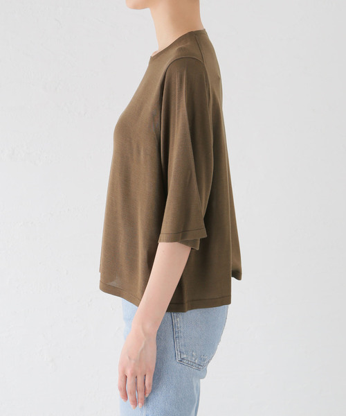 plage（プラージュ）の「ウォッシャブル シルク クルーネック プル