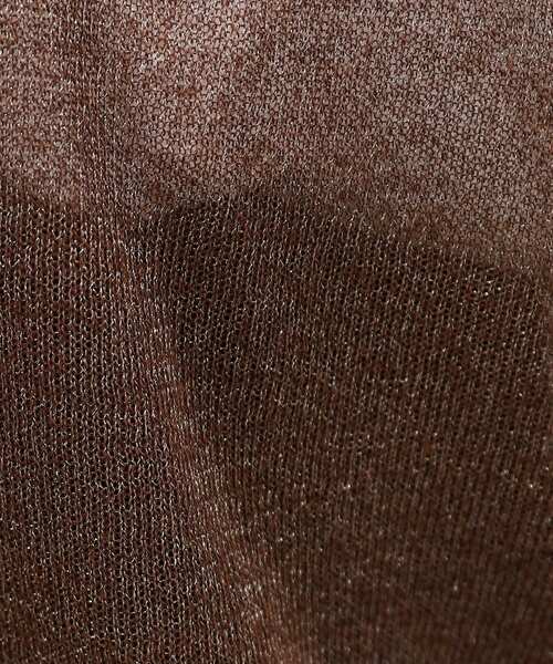 OPAQUE.CLIP(オペークドットクリップ)の「配色ラインVネックシアーカーディガン【洗濯機洗い可】(カーディガン/ボレロ・レディース・ホワイト系5/ブラック系4/ブラウン系その他5・38/40/42)」の14枚目の写真