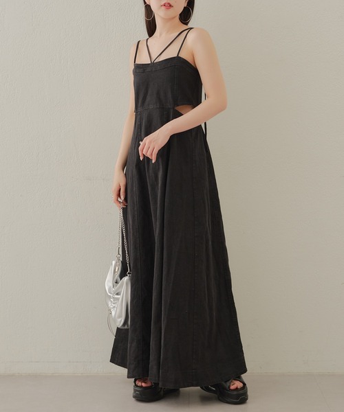 レア❗️美品♡ほぼ未使用♡familiar ワンピース PINK HOUSE / アニバーサリーケーキプリントミディワンピース 黒