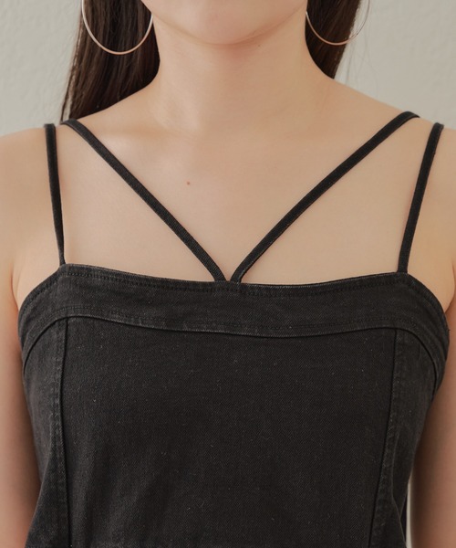 Chico(チコ)の「【ZOZOTOWN限定/REVIVAL】サイドあきキャミワンピース(ワンピース・レディース・ベージュ/アイボリー/ブラック・FREE)」の11枚目の写真