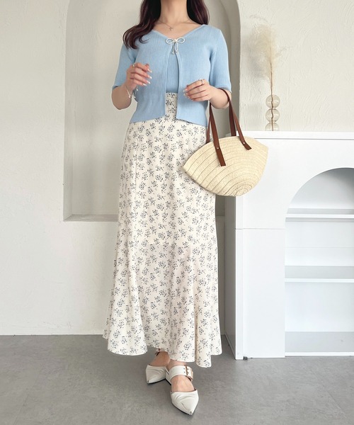 apres jour（アプレジュール）の「ビジューリボンリブアンサンブル【ZOZOTOWN限定アイテム】（アンサンブル・レディース・ピンク/ブラック/ライトブルー・X-LARGE/フリー）」の21枚目の写真