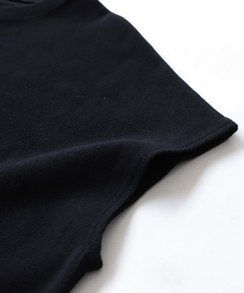 antiqua(アンティカ)の「スリットロングリブトップス(Tシャツ/カットソー・レディース・オフホワイト/ブラック・ONESIZE)」の21枚目の写真