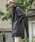 CAMBIO�i�J���r�I�j�́umj10046-Back Shaggy Cardboard Knit Buttonless Hooded Coat �R�[�g�i���̑��A�E�^�[�j�v�b�`���R�[���O���[