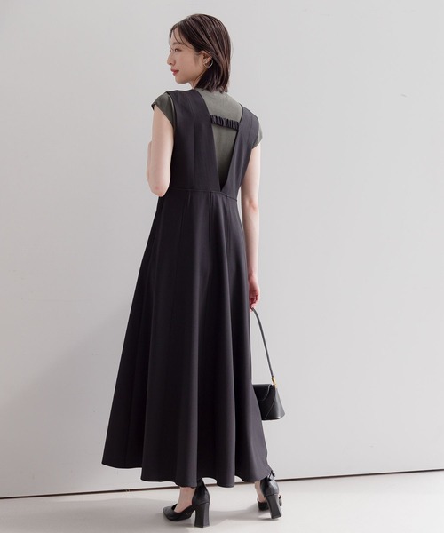 Andemiu(アンデミュウ)の「ヘリンボンフレアジャンスカ136062(ジャンパースカート・レディース・グレー/ブラック・FREE)」の19枚目の写真