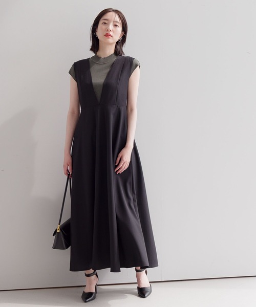 Andemiu(アンデミュウ)の「ヘリンボンフレアジャンスカ136062(ジャンパースカート・レディース・グレー/ブラック・FREE)」の20枚目の写真