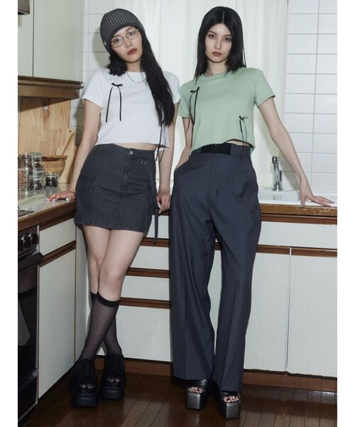 EMODA（エモダ）の「ボックスEマークビーニー（ニットキャップ/ビーニー・レディース・ブラック/グレー・FREE）」の22枚目の写真