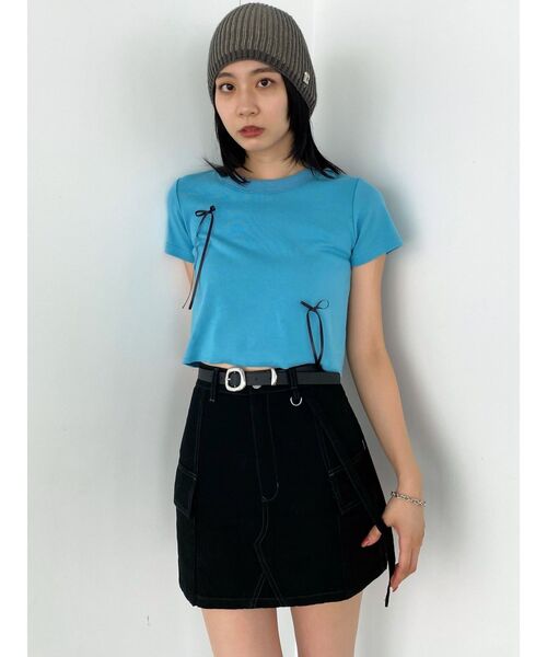 EMODA（エモダ）の「ボックスEマークビーニー（ニットキャップ/ビーニー・レディース・ブラック/グレー・FREE）」の19枚目の写真