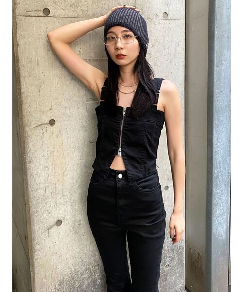 EMODA（エモダ）の「ボックスEマークビーニー（ニットキャップ/ビーニー・レディース・ブラック/グレー・FREE）」の18枚目の写真