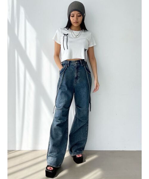 EMODA（エモダ）の「ボックスEマークビーニー（ニットキャップ/ビーニー・レディース・ブラック/グレー・FREE）」の13枚目の写真