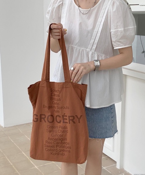 TONE SELECT GOODS(トーンセレクトグッズ)の「Liaa/ロゴ トートバッグ A18376(トートバッグ・レディース・イエロー/ブラウン/ピンク・FREE)」の4枚目の写真