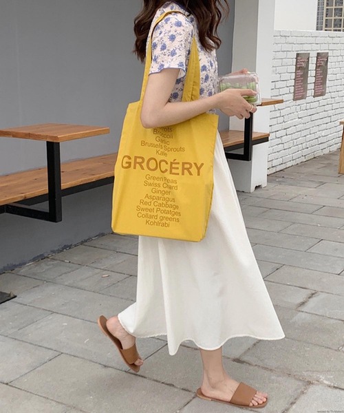 TONE SELECT GOODS(トーンセレクトグッズ)の「Liaa/ロゴ トートバッグ A18376(トートバッグ・レディース・イエロー/ブラウン/ピンク・FREE)」の12枚目の写真
