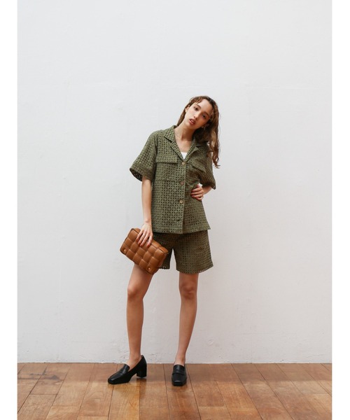 Katrin TOKYO(カトリーントーキョー)の「eyelet bermuda pants(その他パンツ・レディース・アイボリー/ブラック/カーキ・FREE/XS)」の1枚目の写真