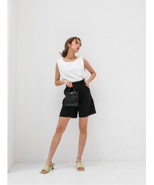 Katrin TOKYO(カトリーントーキョー)の「eyelet bermuda pants(その他パンツ・レディース・アイボリー/ブラック/カーキ・FREE/XS)」の9枚目の写真