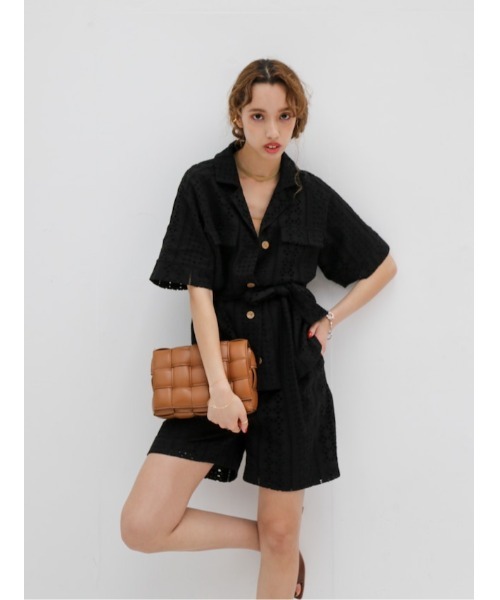 Katrin TOKYO(カトリーントーキョー)の「eyelet bermuda pants(その他パンツ・レディース・アイボリー/ブラック/カーキ・FREE/XS)」の5枚目の写真