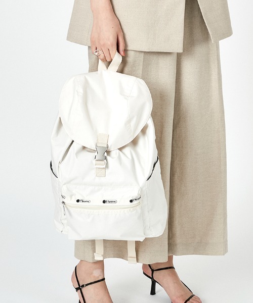 レスポートサック　神崎恵　リュック　白　SMART FLAP BACKPACK いつも即完売！】レスポートサック×神崎恵さんコラボ リミテッド